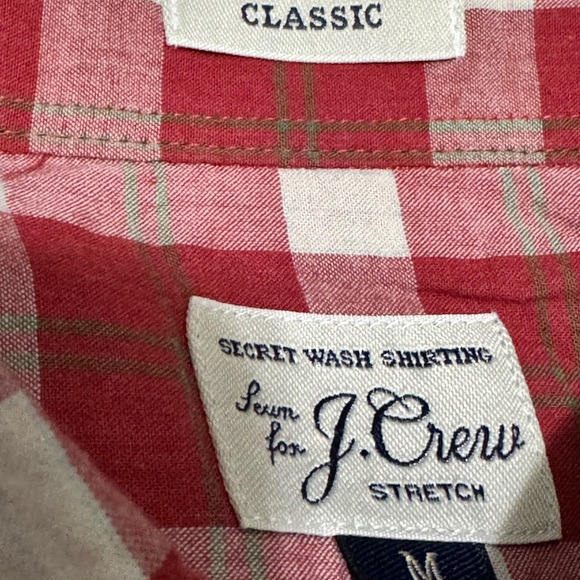 J. Crew Men’s Classic Fit Plaid Button Down Shirt Size Medium - Picture 3 of 4
